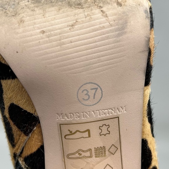 OFFICE LONDON Animal Print Fur Heel Booties Women’s Size 37 - Picture 12 of 12